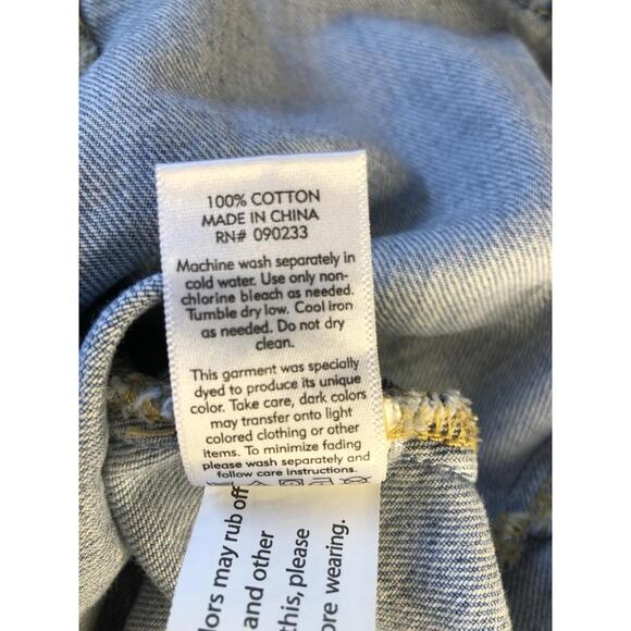 PACSUN Button Up Mini Jean Skirt Womens Size 26 Light Wash Blue Denim - Picture 9 of 9